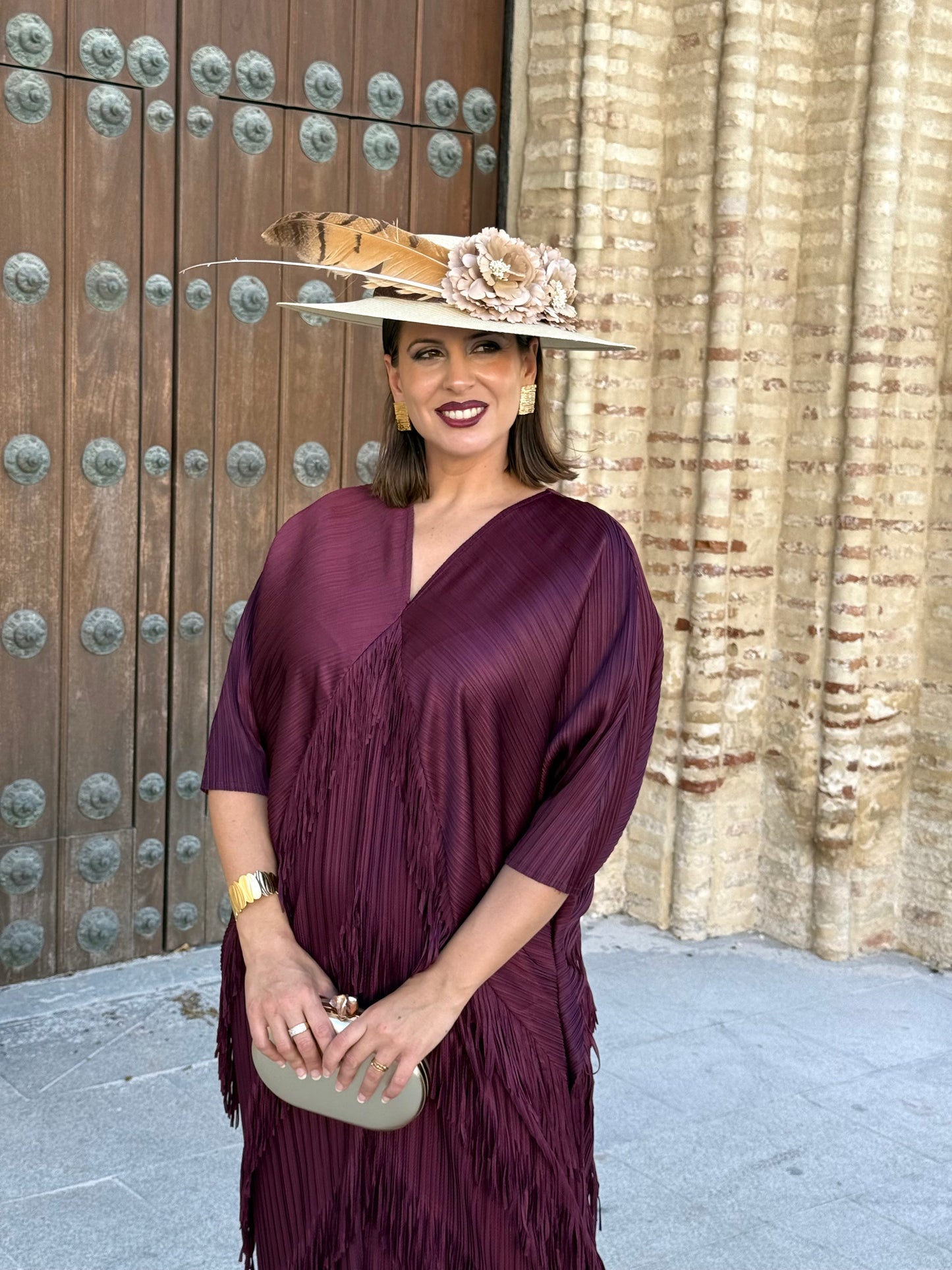 Vestido Adela Vino