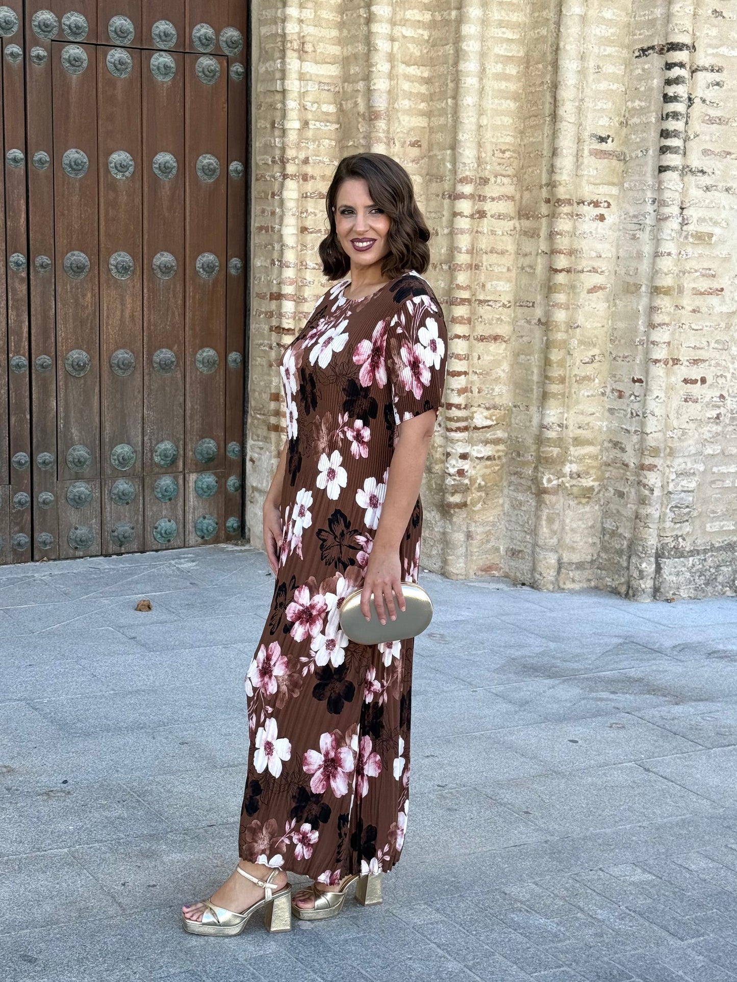 Vestido Amapola Marrón