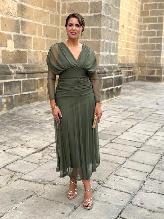 Vestido Graciela Kaki