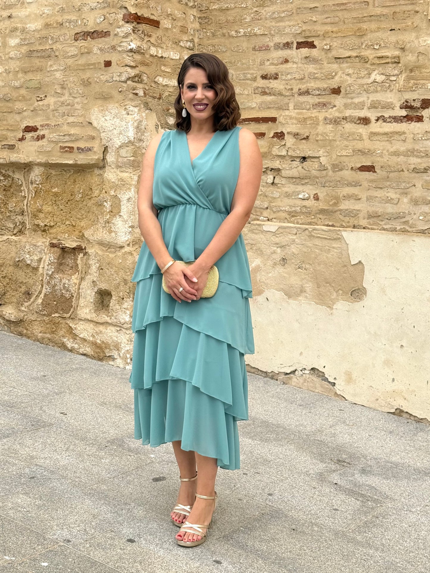 Vestido Naiara Agua Marina