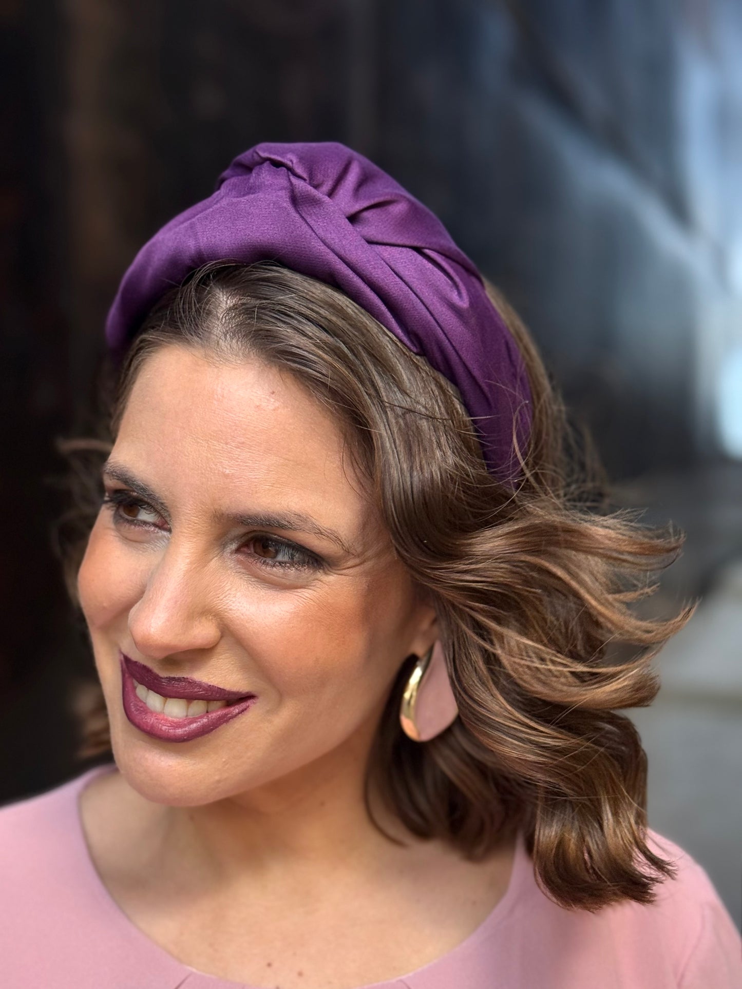 Diadema Nogal Morada