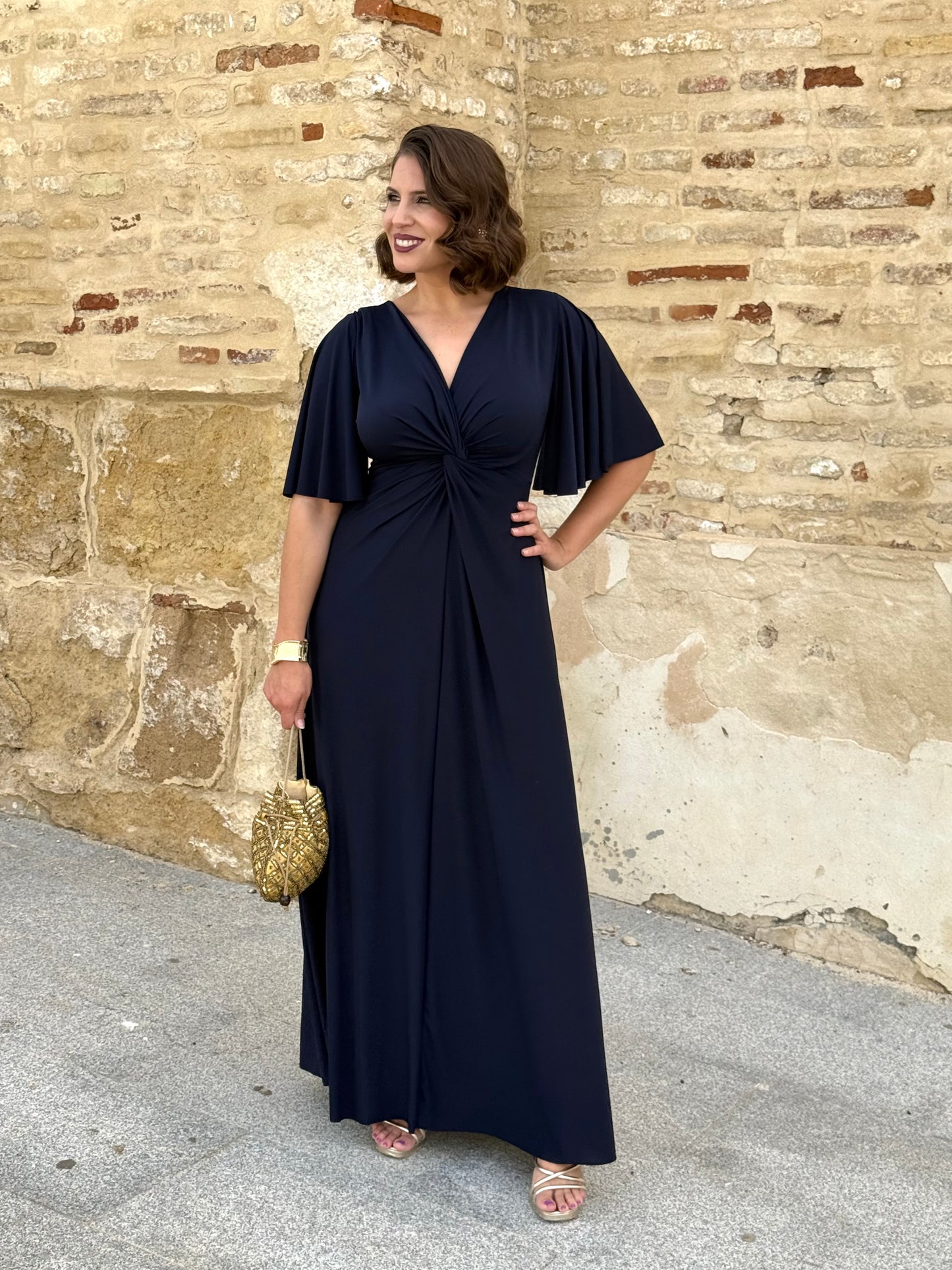 Vestido Zafira Azul Marino