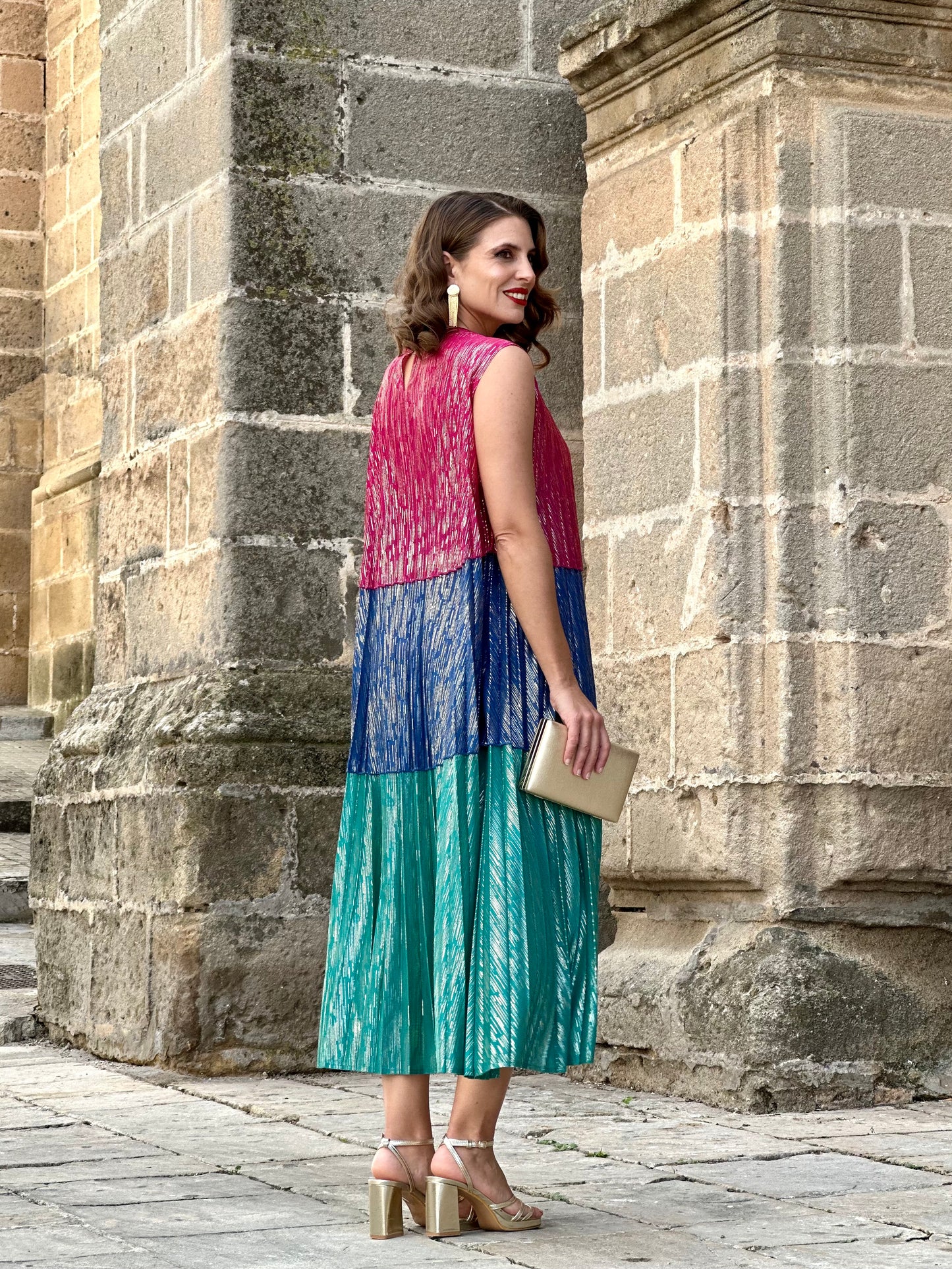 Vestido Bahía Tricolor
