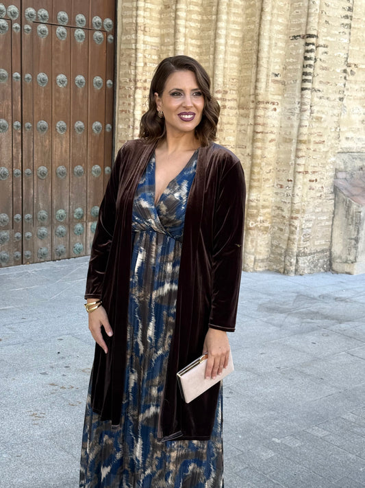 Kimono de Terciopelo Marrón