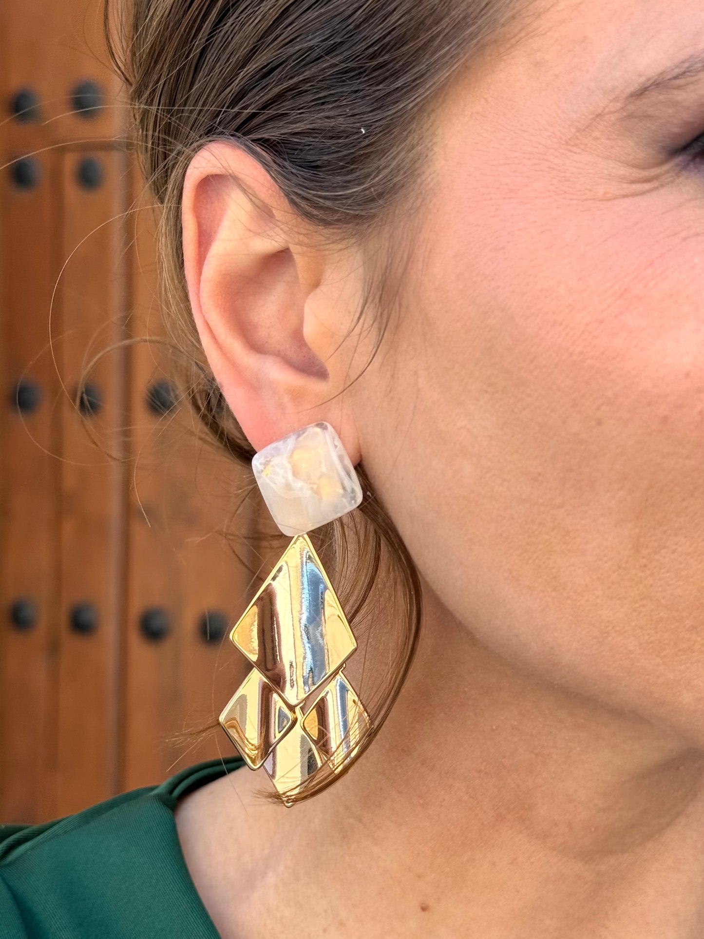 Pendientes Rocio Marfil