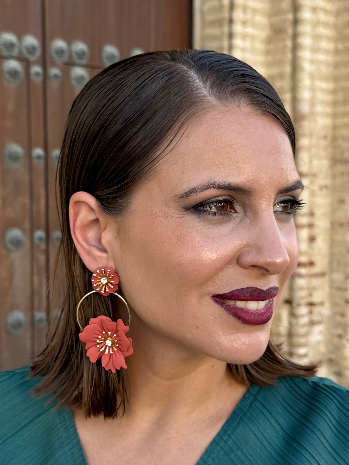 Pendientes Primavera Coral