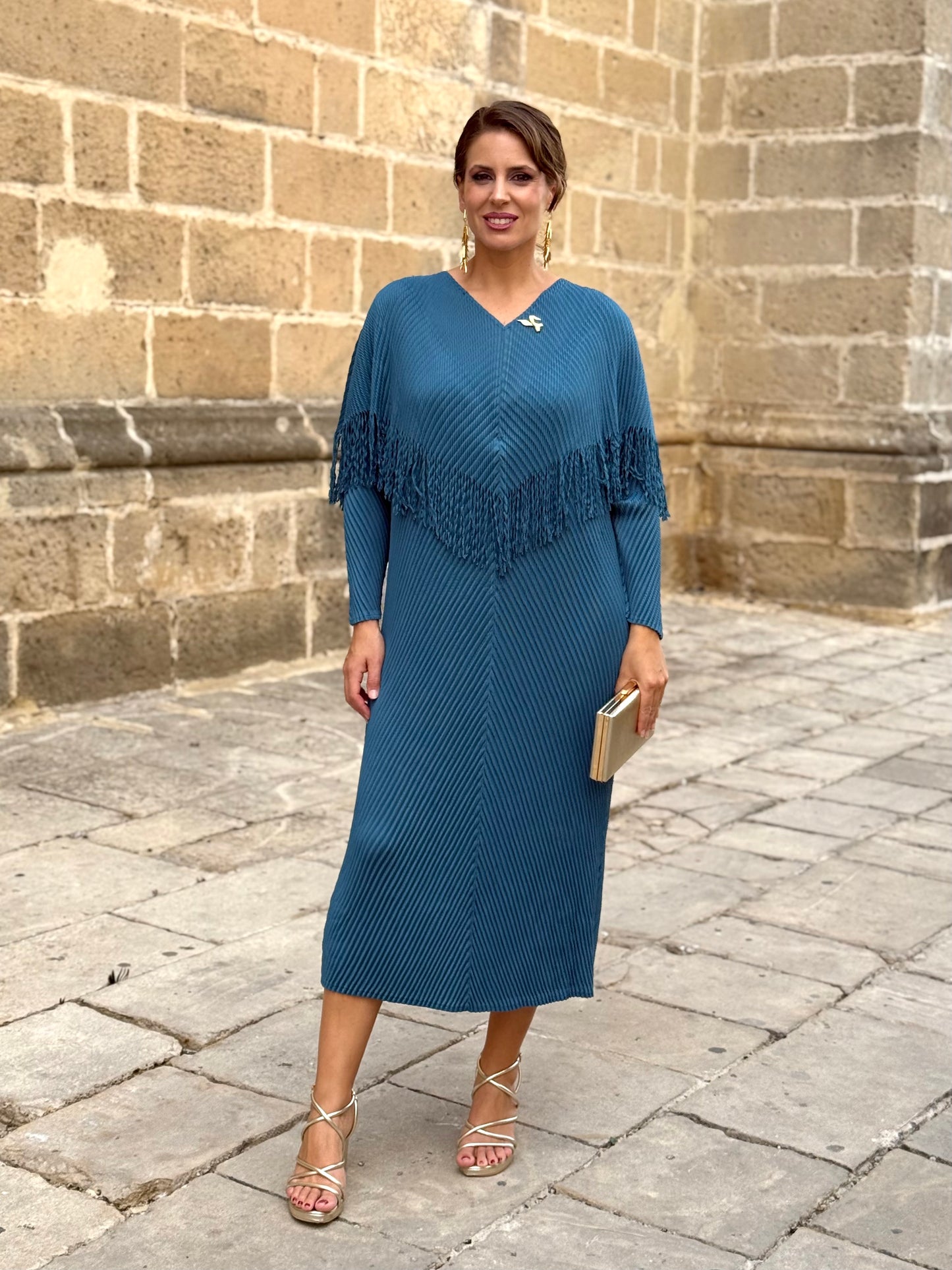 Vestido Zahara Petróleo