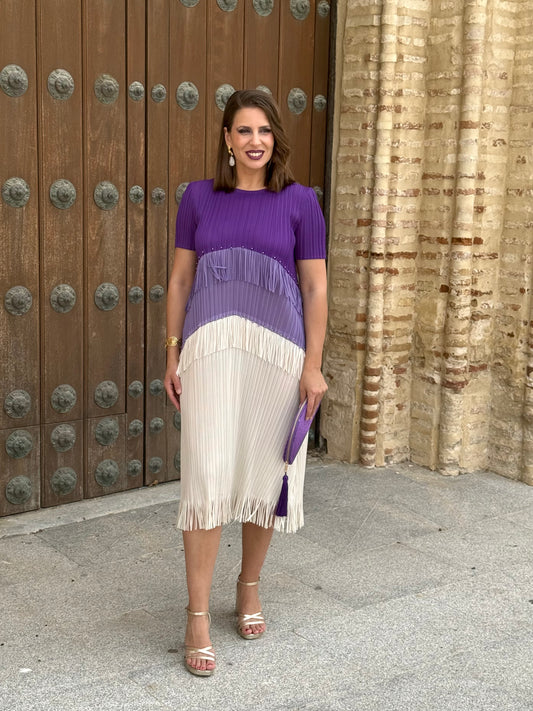 Vestido Berta Morado