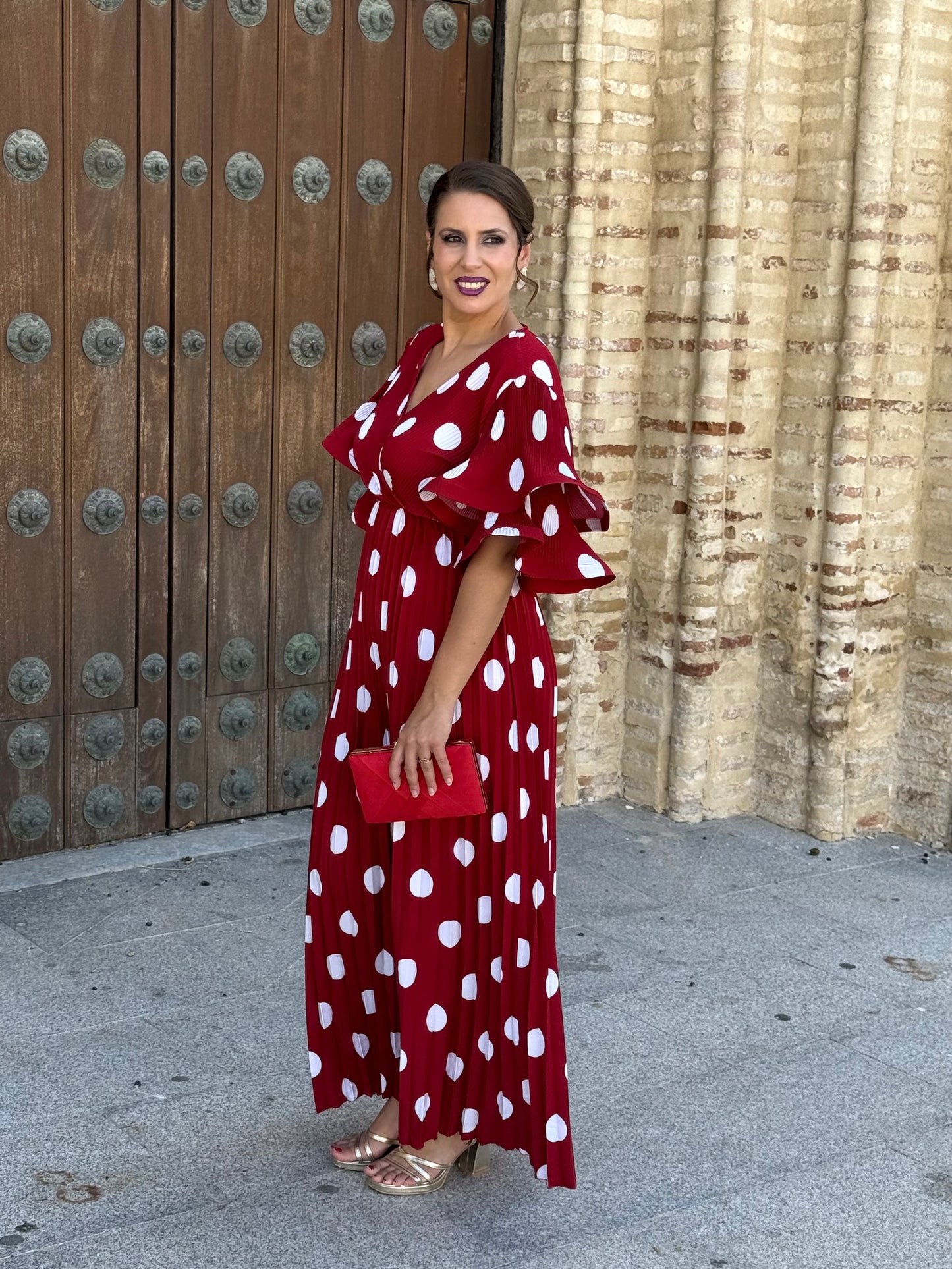 Vestido Dalia Lunar Rojo