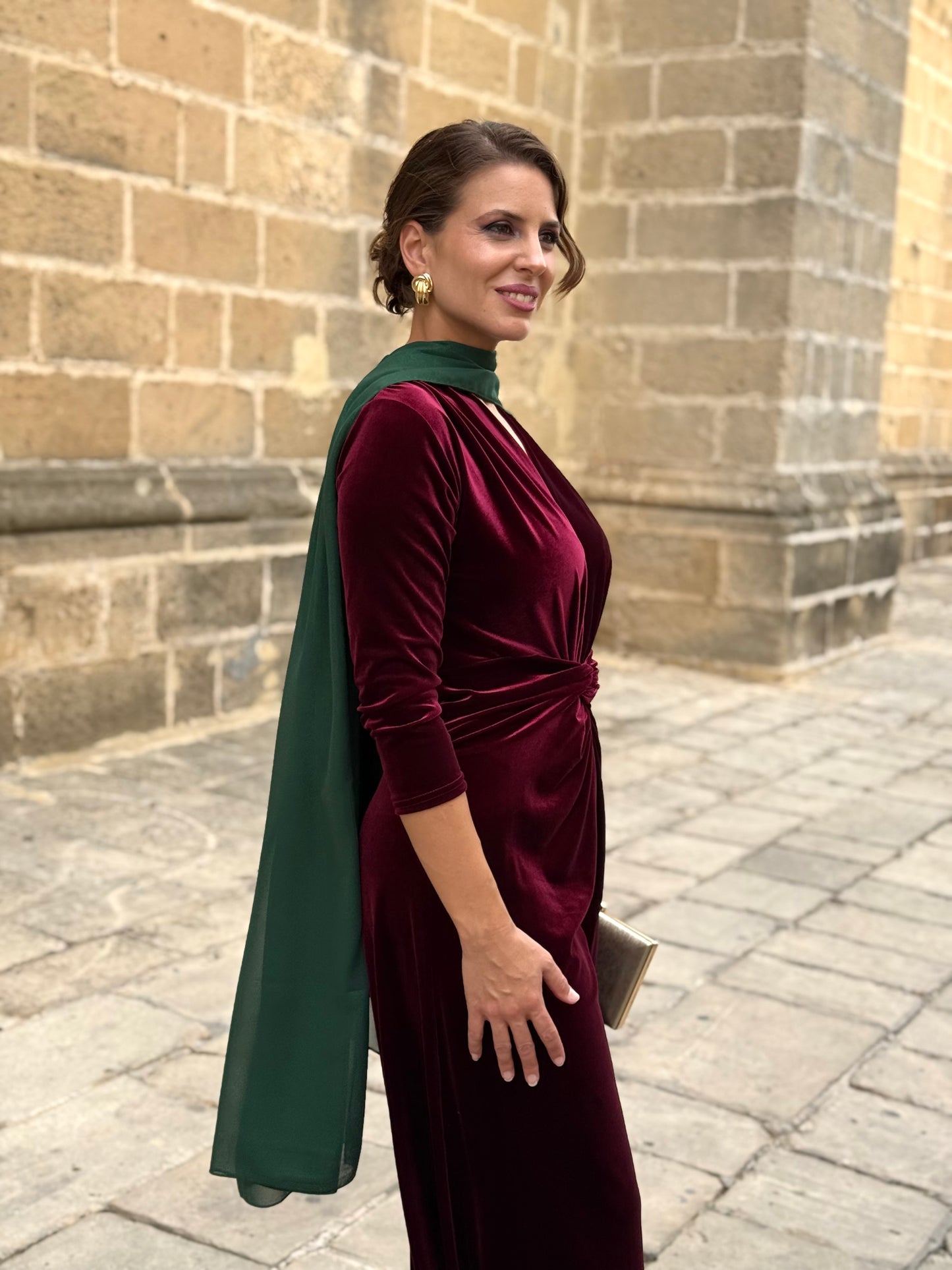 Capa De Gasa Brillo Verde