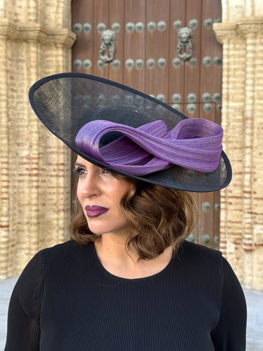 Pamela Bicolor Lazo Sinamay Morado