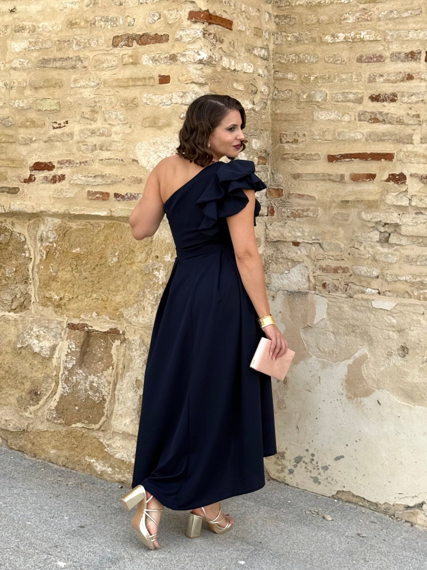 Vestido Nayara azul marino