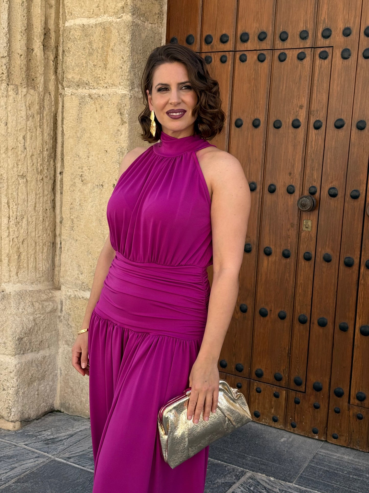 Vestido Aurelia Buganvilla