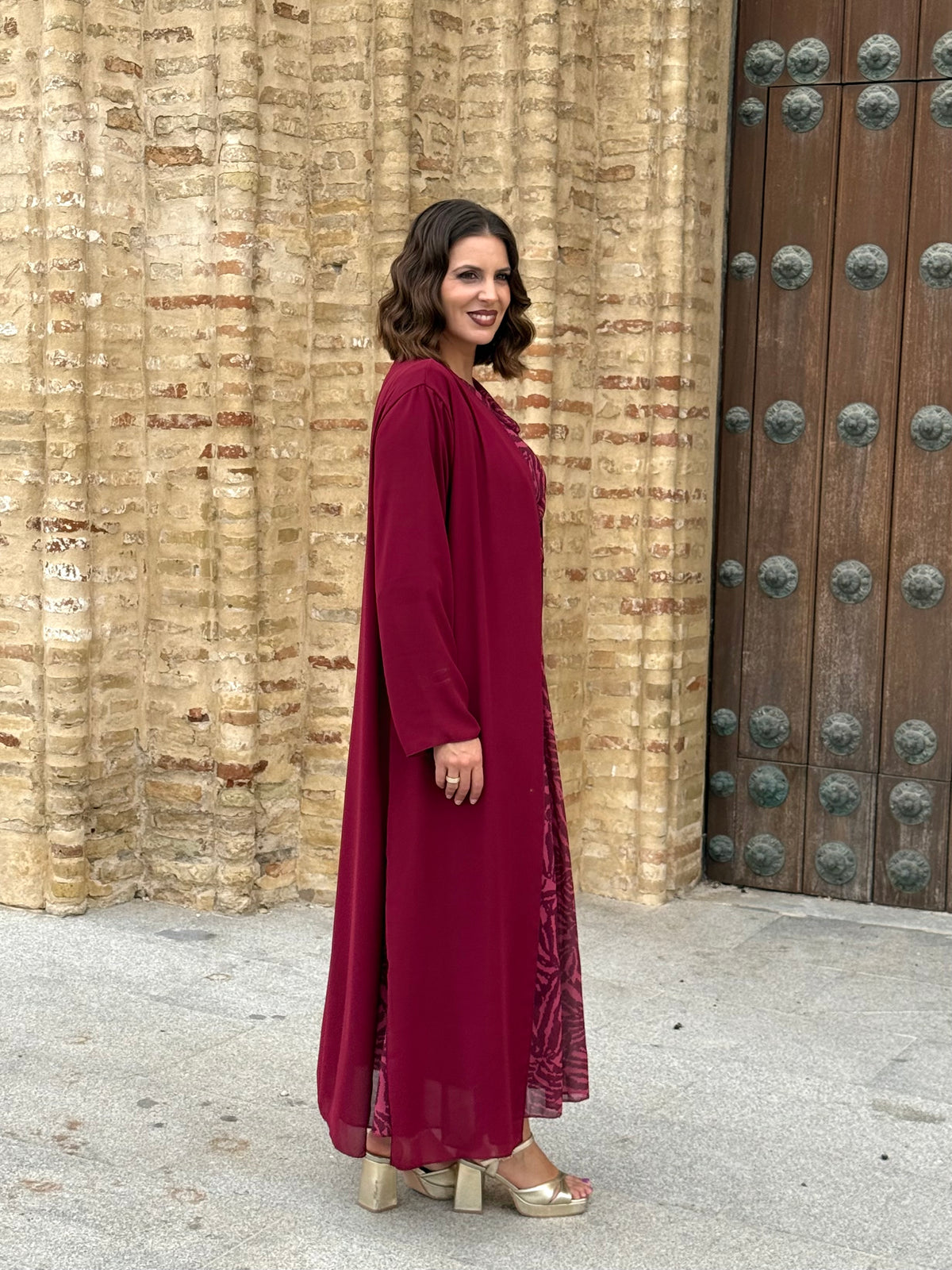 Kimono Gasa Burdeos