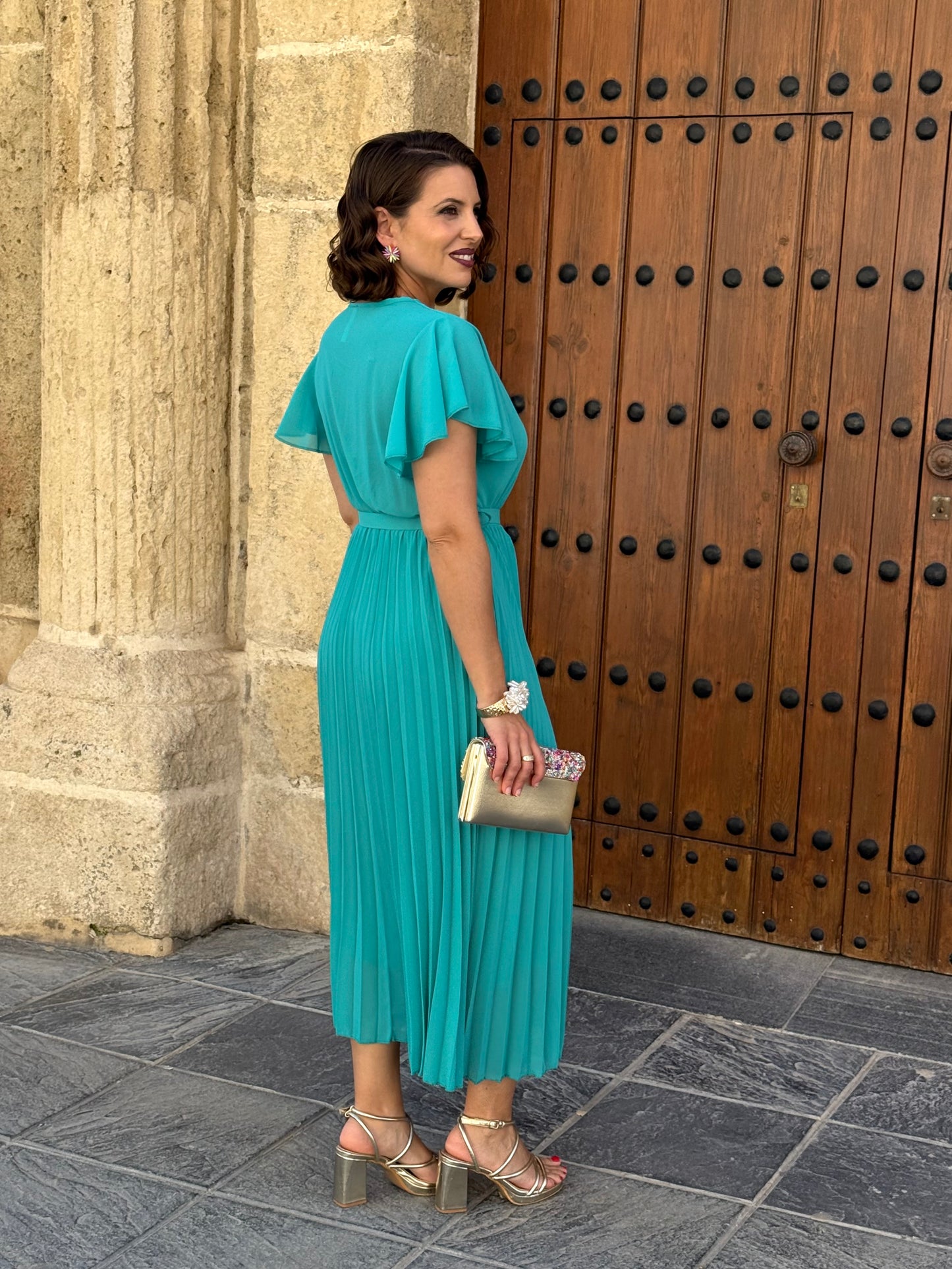 Vestido Valeria Turquesa
