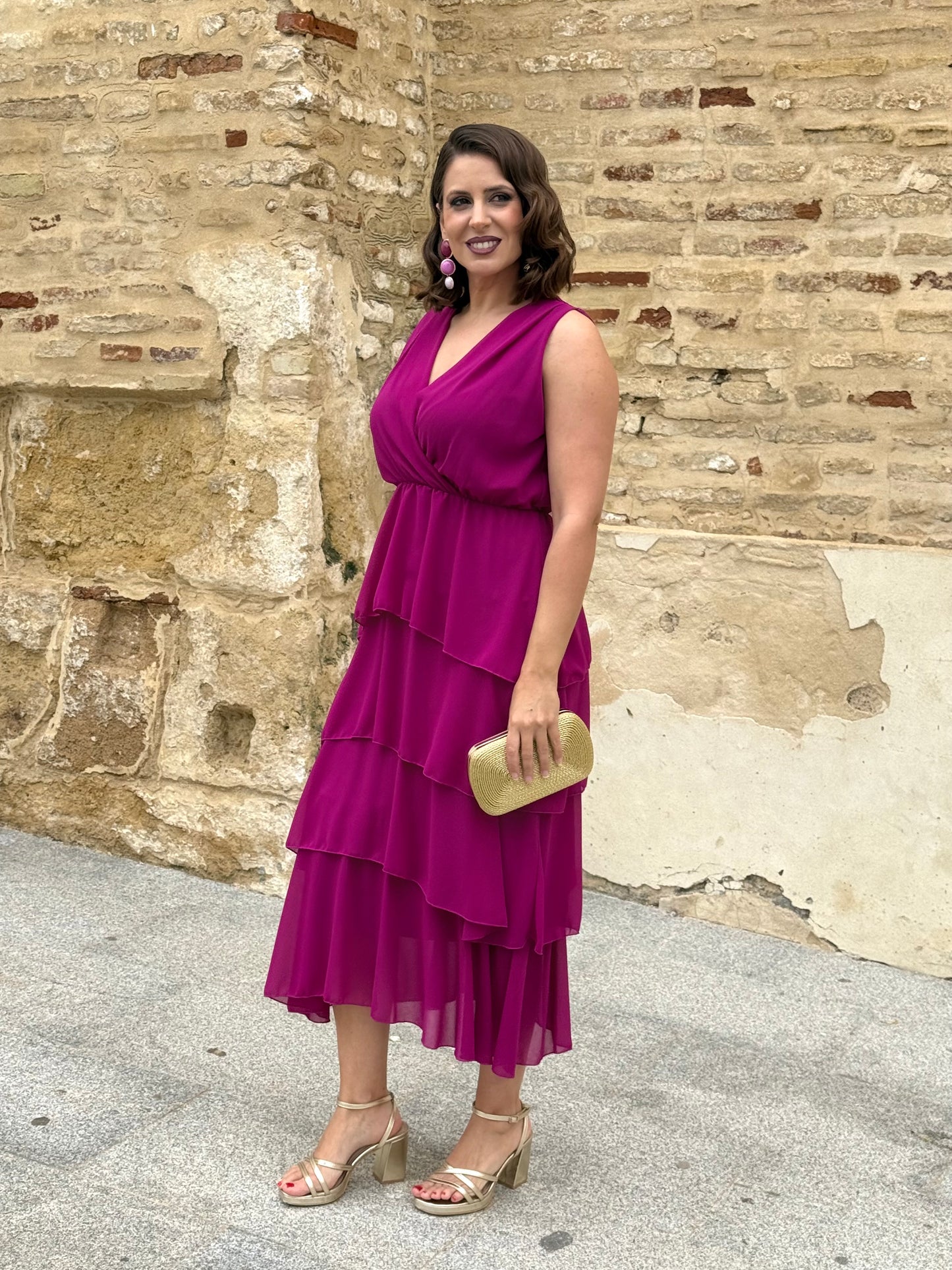 Vestido Naiara Buganvilla