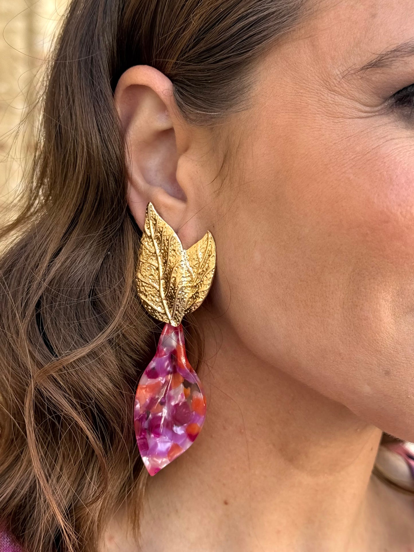 Pendientes Primavera Buganvilla