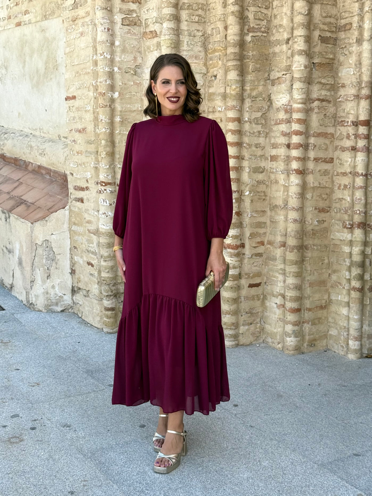 Vestido Amalia Vino