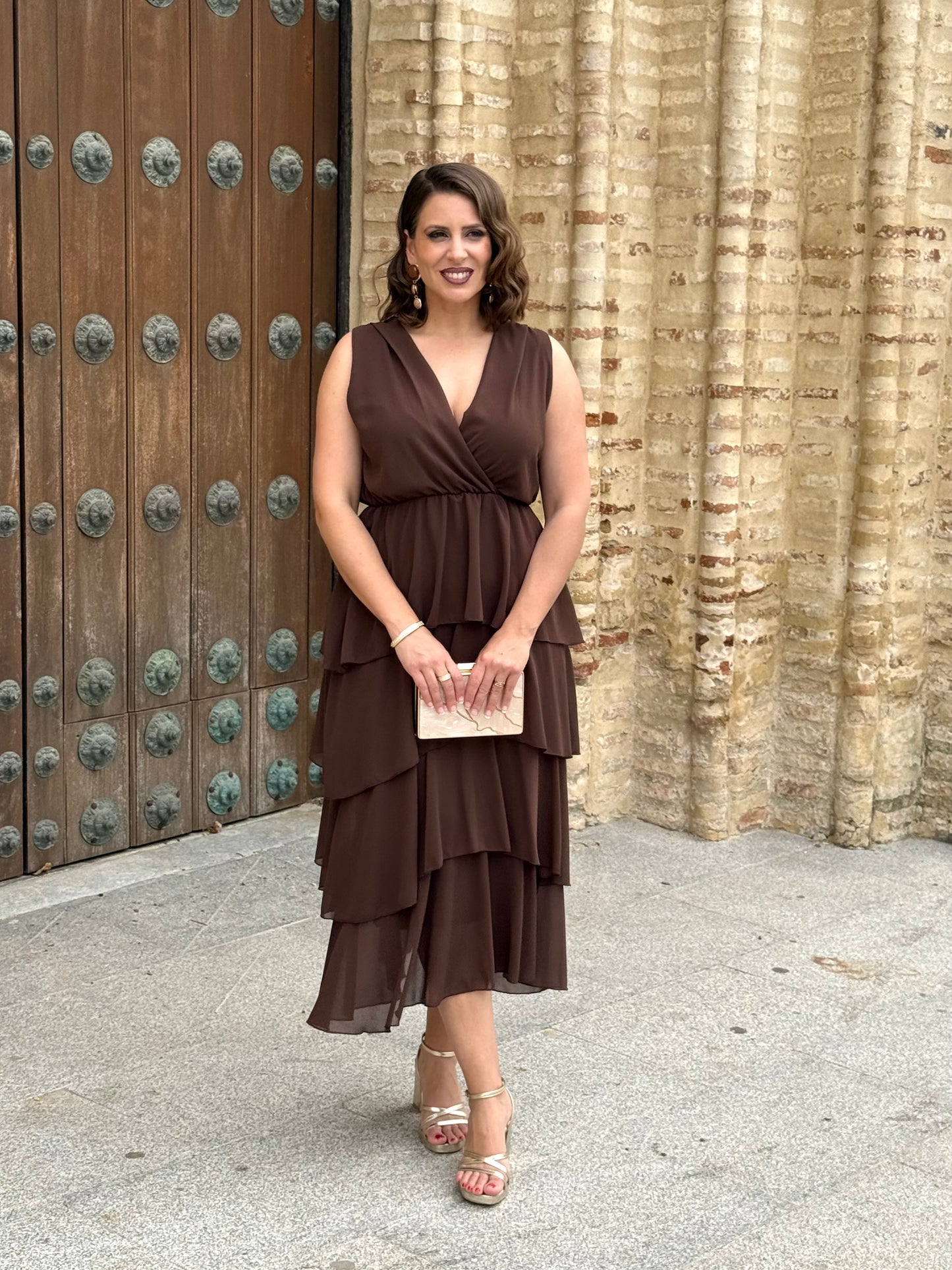 Vestido Naiara Marrón