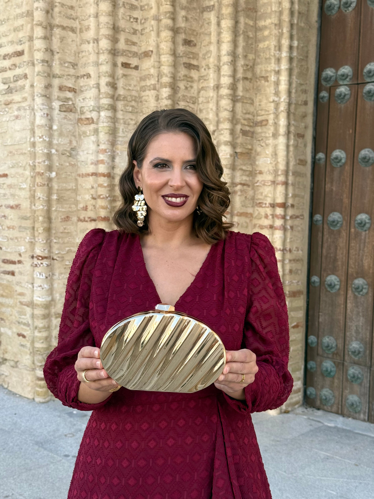 Bolso Clutch Bea Dorado