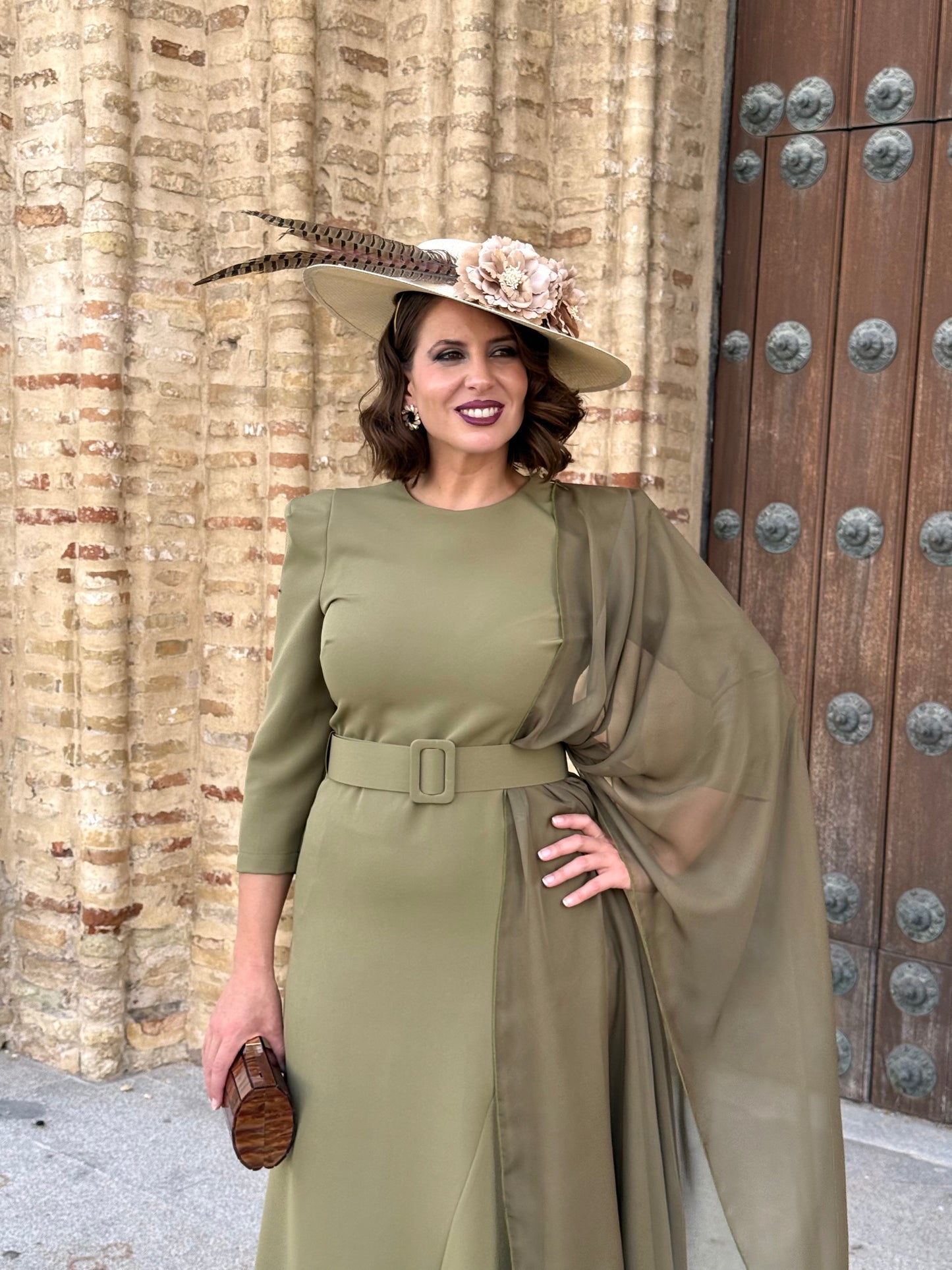 Vestido Palmira Verde Oliva