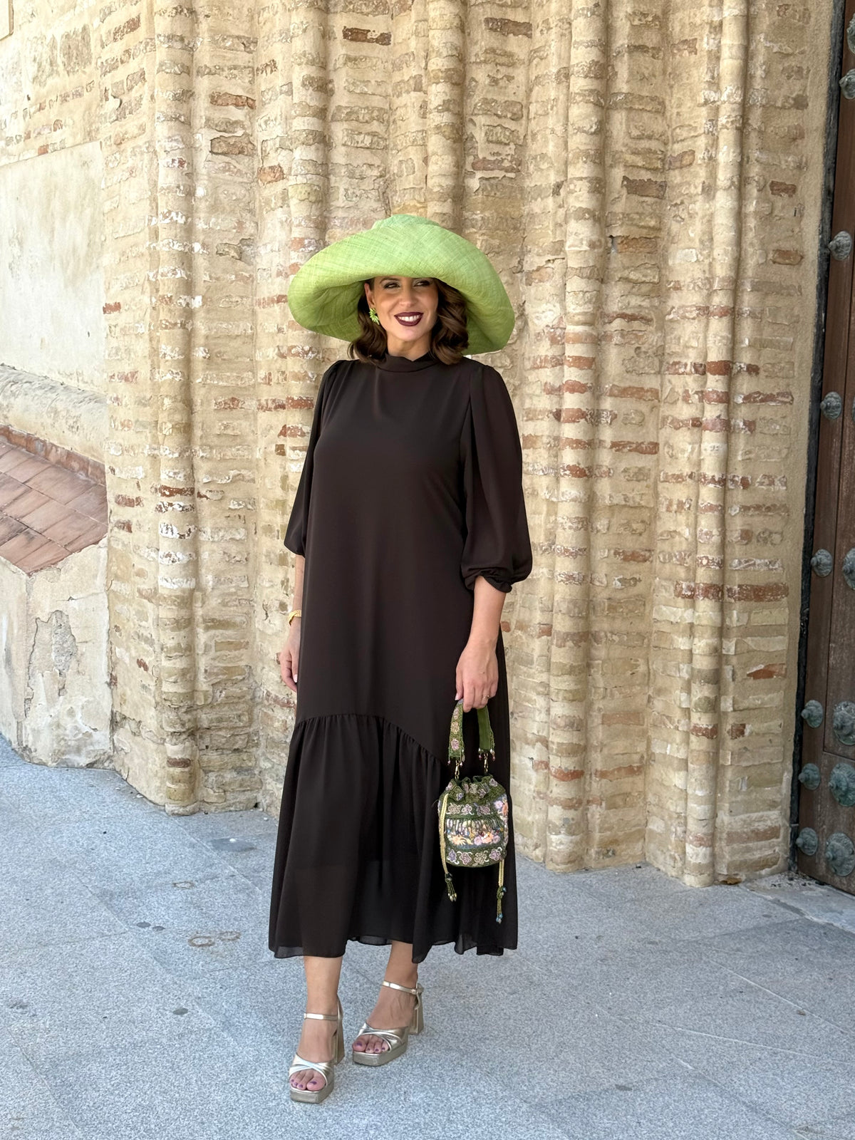 Vestido Amalia Marrón