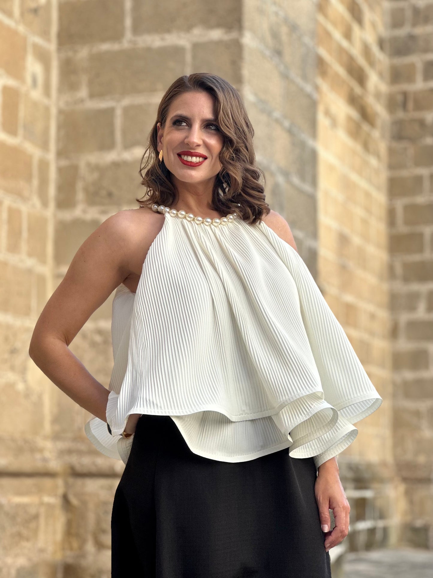 Top Perla Elegante Blanco