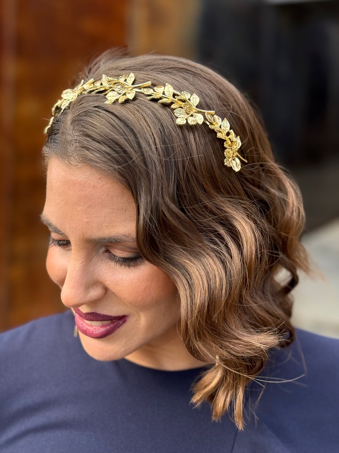 Diadema Metálica Sole Dorada