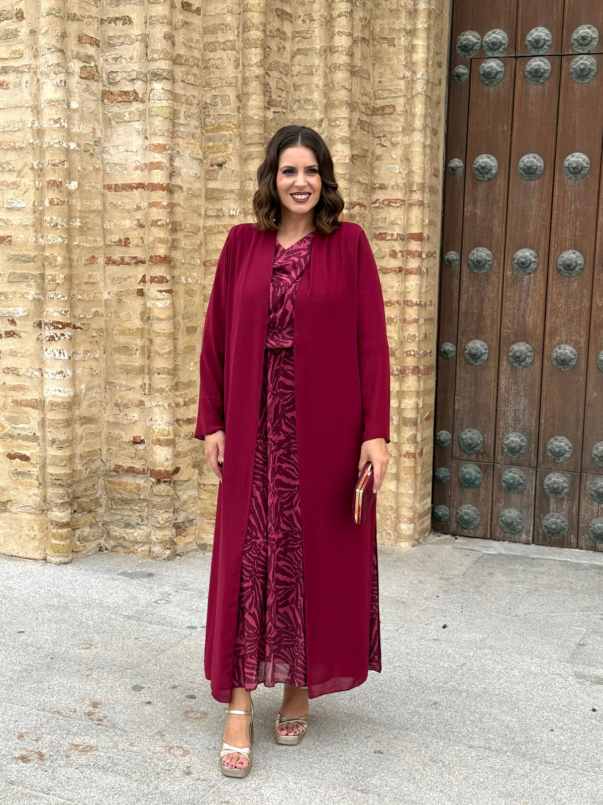 Kimono Gasa Burdeos