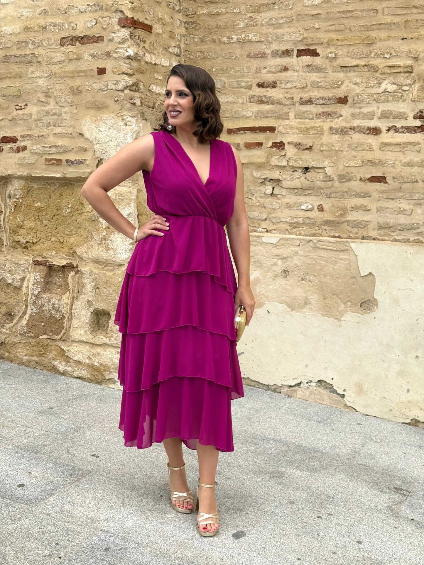 Vestido Naiara Buganvilla