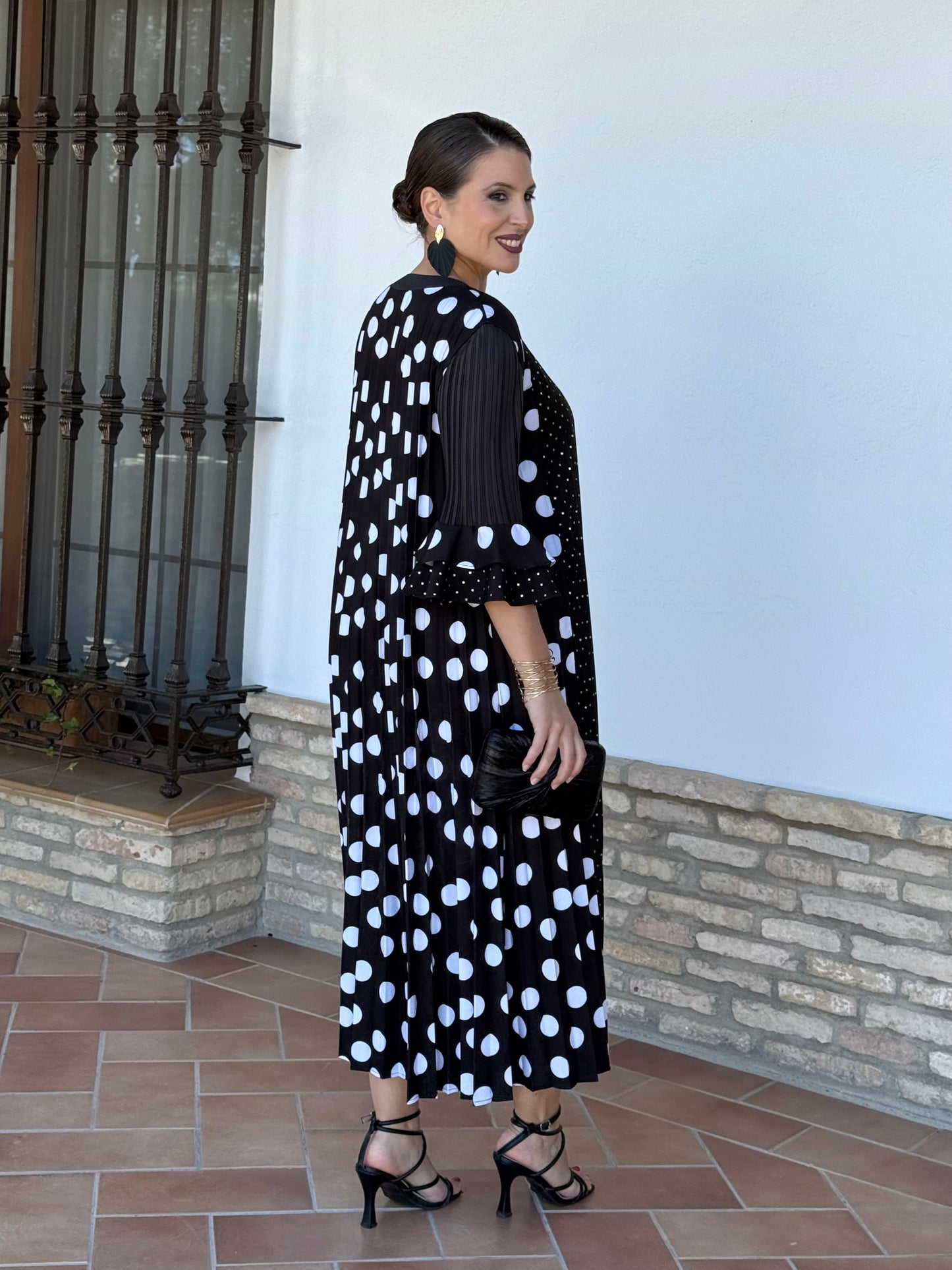 Vestido Sevilla Negro/Verdoso