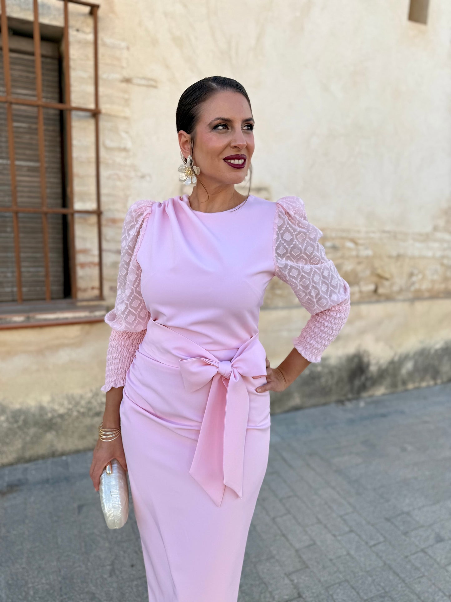 Vestido Celia Rosa