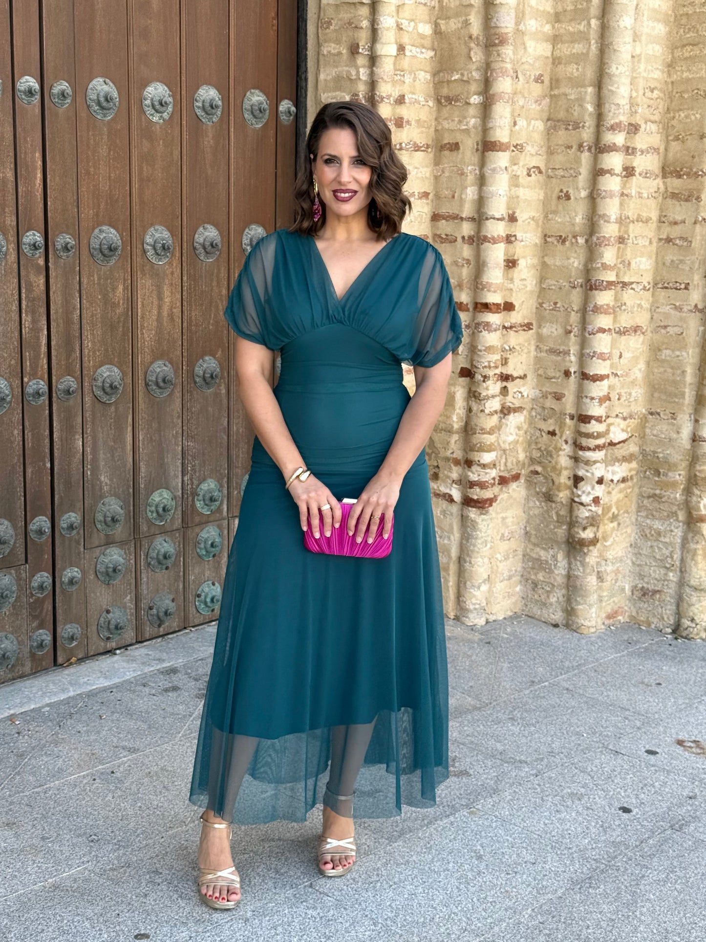 Vestido Graciela M/CTurquesa