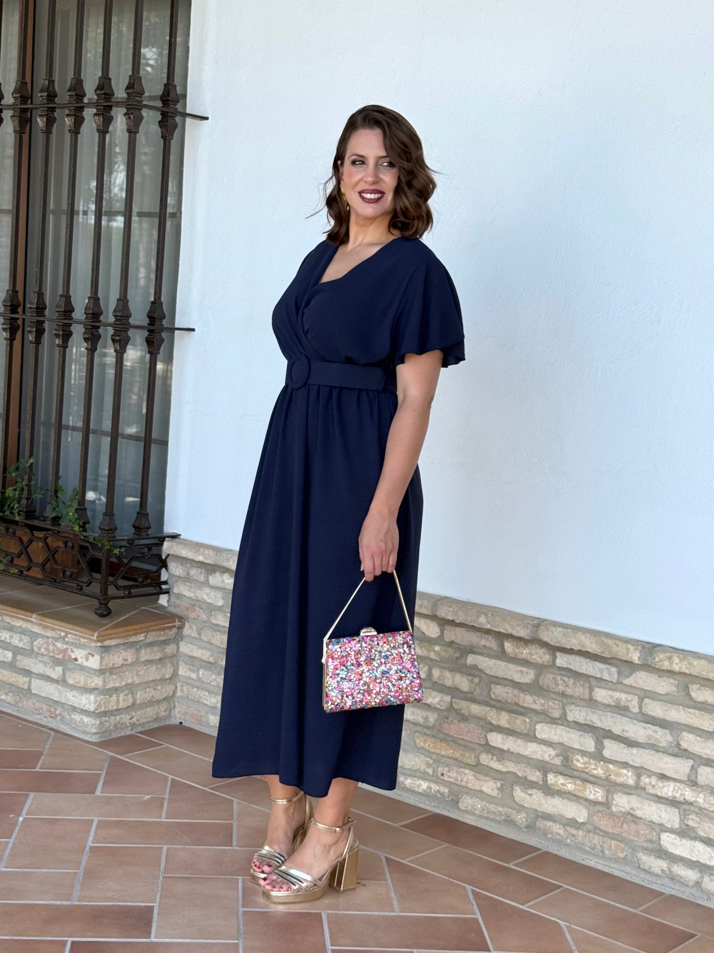 Vestido Ana Azul Marino