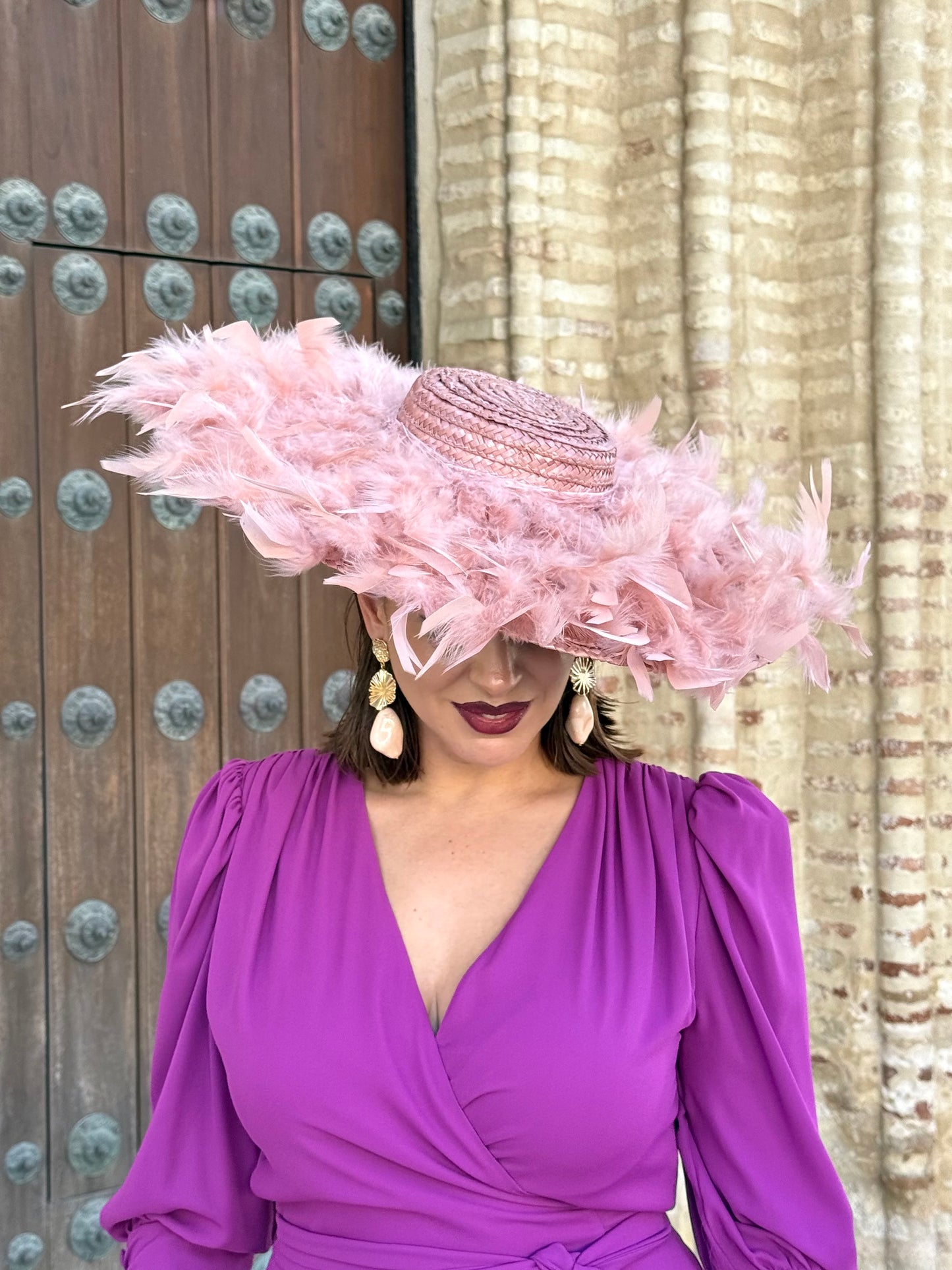 Pamela Rosa Empolvado con Plumas