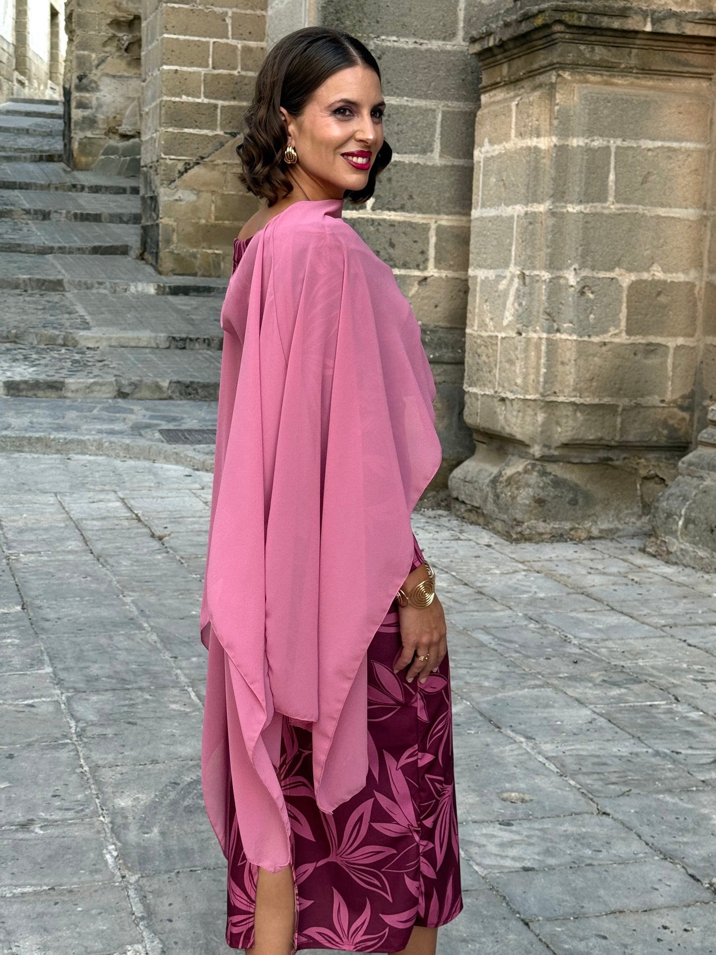 Capa de Gasa Rosa