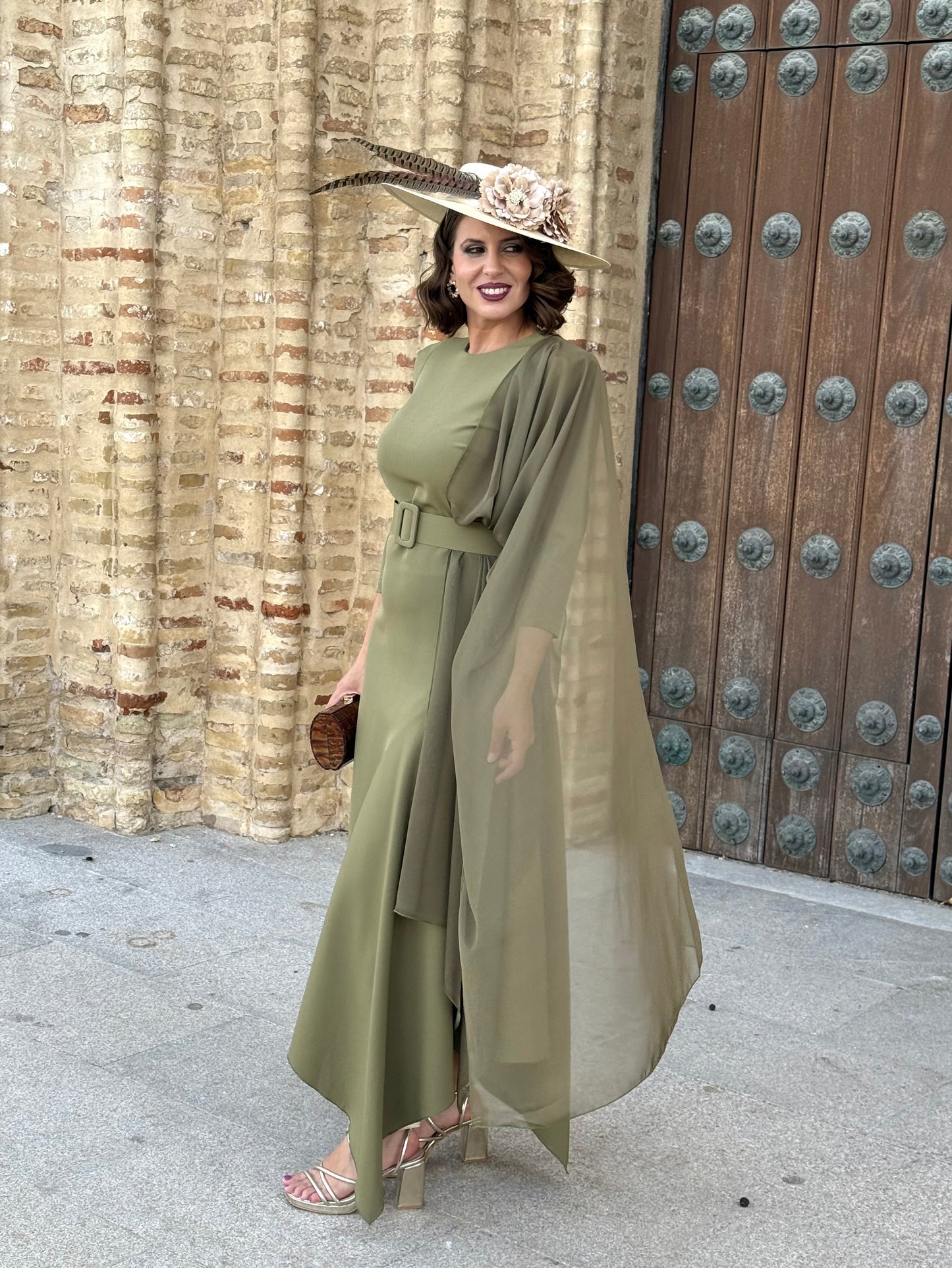Vestido Palmira Verde Oliva