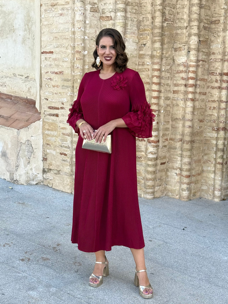 Vestido Encanto Burdeos