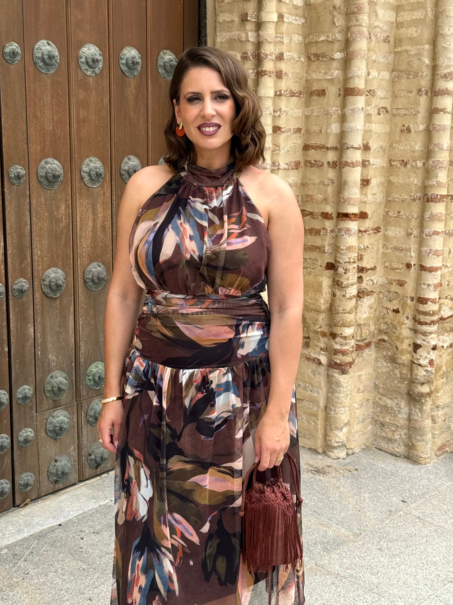 Vestido Davinia Marrón