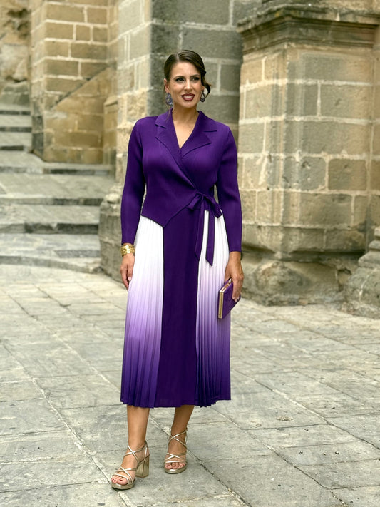 Vestido Degradado Morado