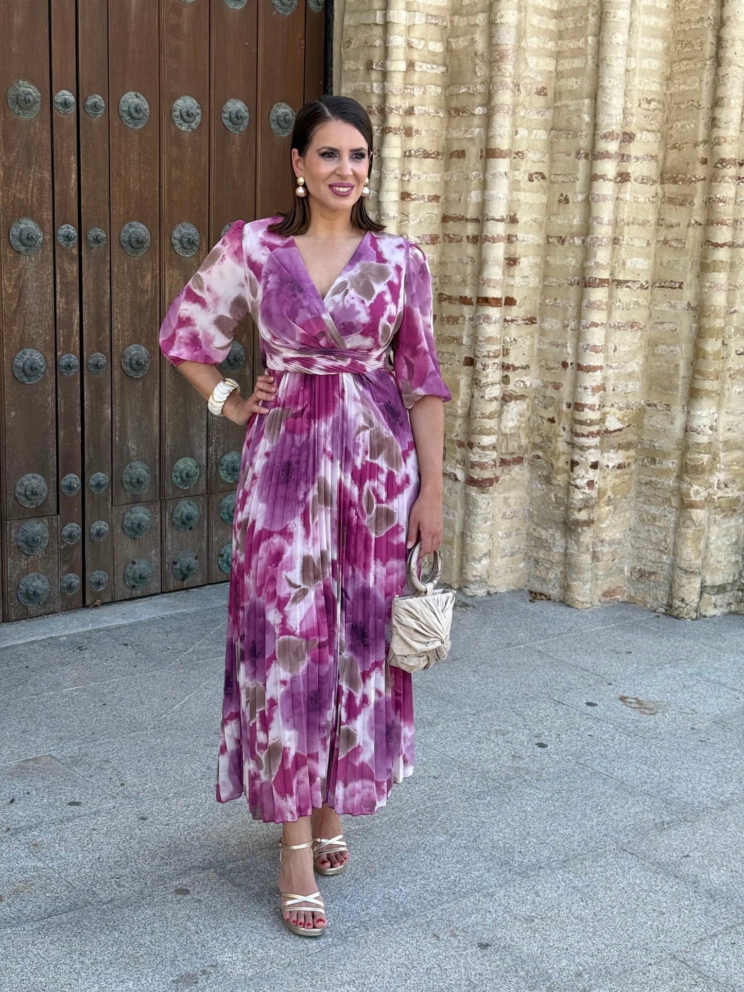 Vestido Nadia Floral Buganvilla