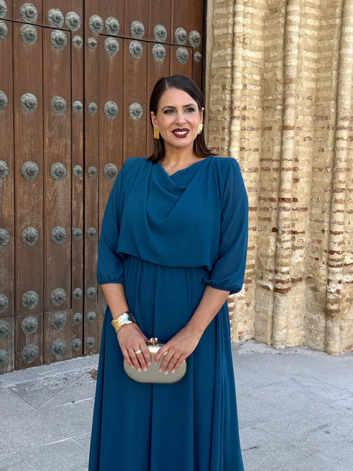 Vestido Miriam Petróleo