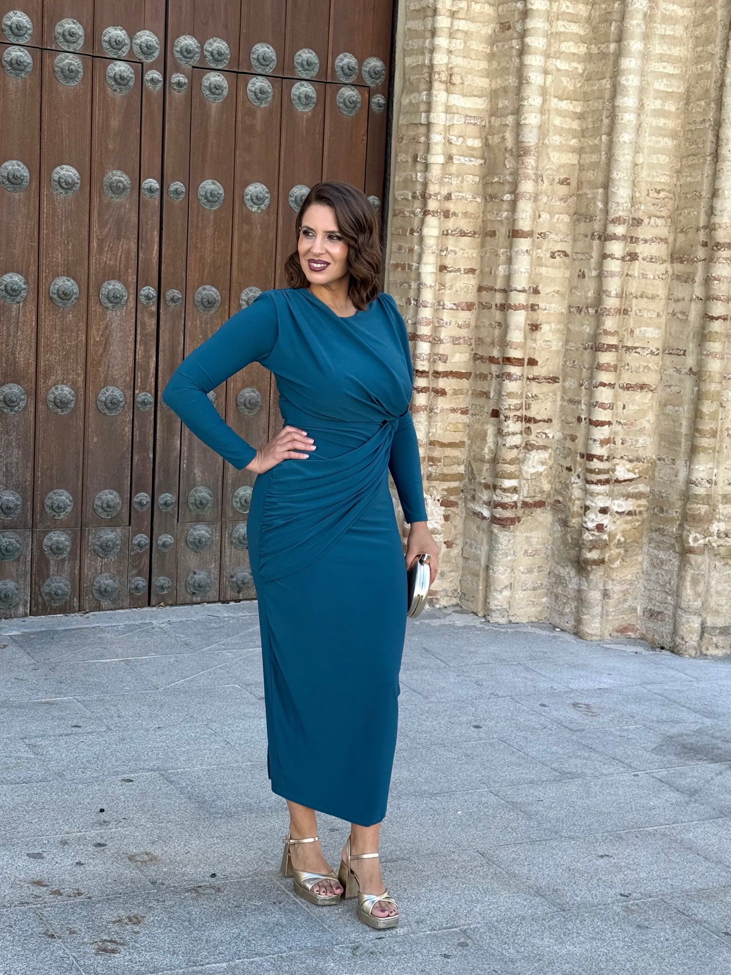 Vestido Cayetana Petróleo
