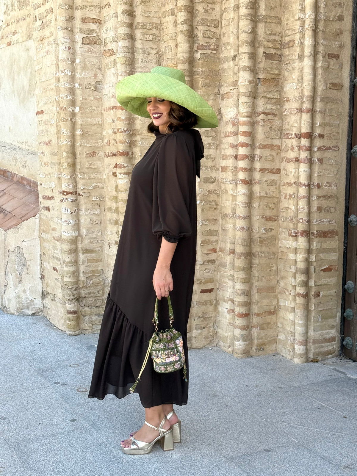 Vestido Amalia Marrón