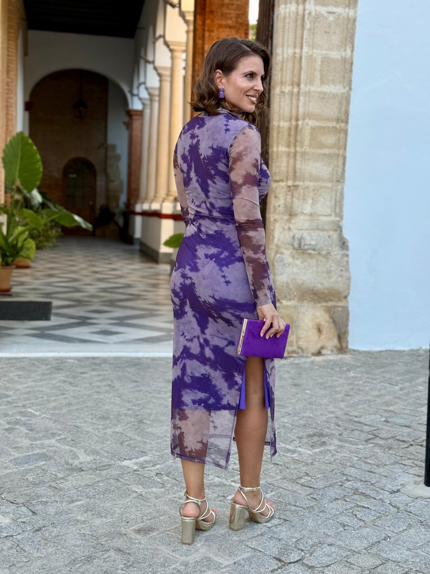 Vestido Viena morado