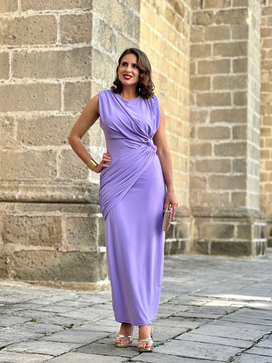 Vestido Grecia Malva