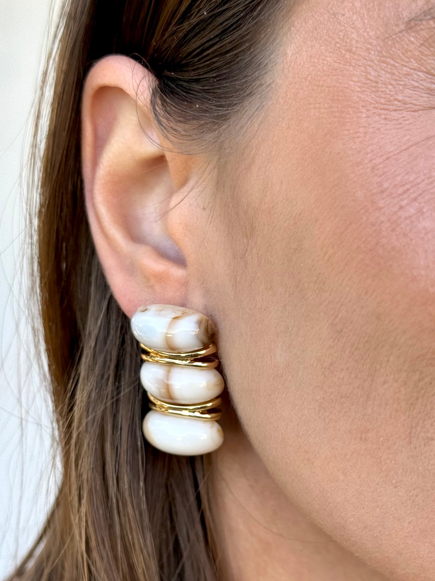 Pendientes Lux Beige