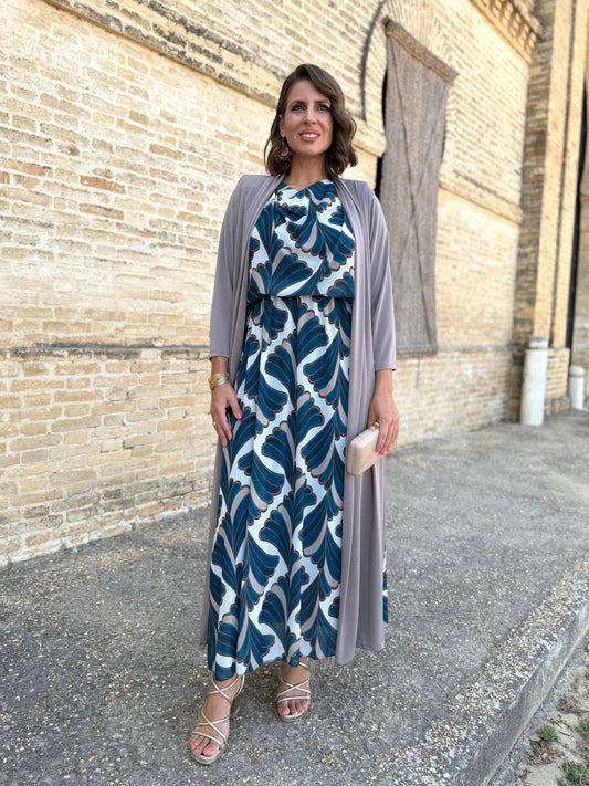 Kimono Punto de Seda Taupe