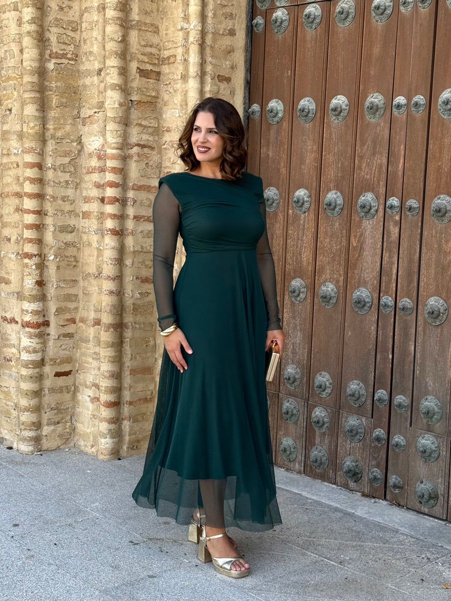 Vestido Dulcinea Verde Botella