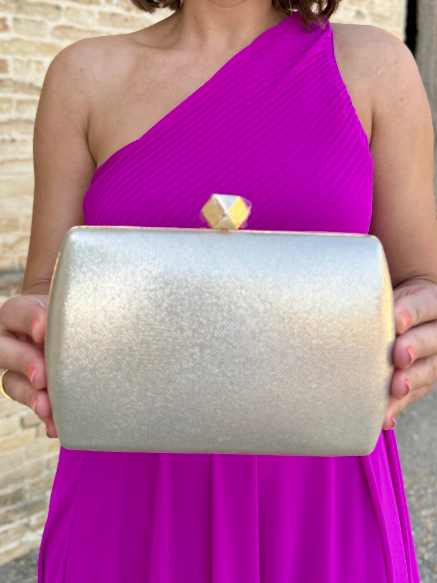 Bolso Diamante Dorado